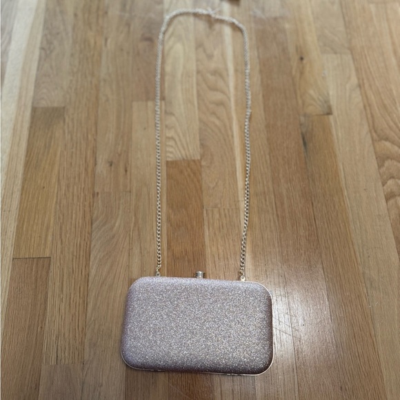 NWT DASEIN Glitter Rhinestone Box Clutch Evening Bag Wedding Prom Purse Gold - Picture 5 of 9